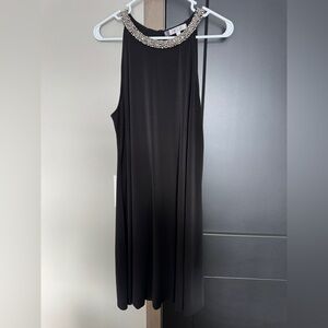 Jennifer Lopez Black Dress with Silver Embellishments